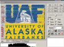The University of Alaska-Fairbanks logo received by Walter Salmaniw in British Columbia.